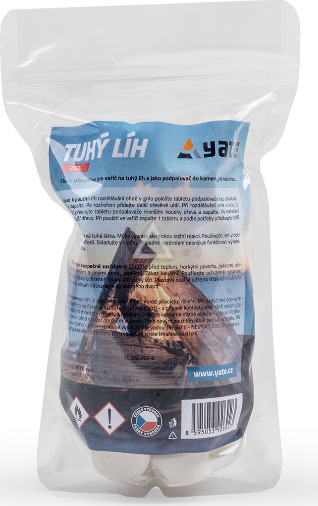 Tuhý líh YATE - 350 g / tablety