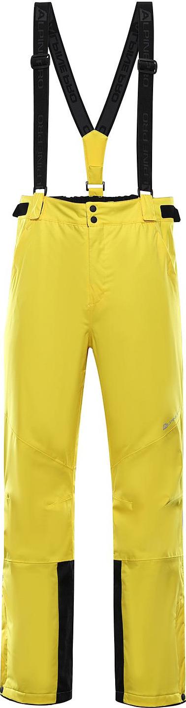 Pánské lyžařské kalhoty ALPINE PRO Sango 8 žlutá Velikost: S