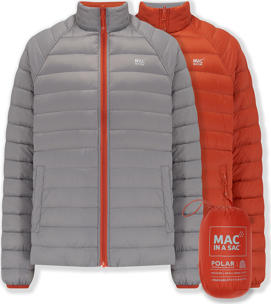 Pánská péřová oboustranná bunda MAC Polar Burnt Orange/grey Velikost: L