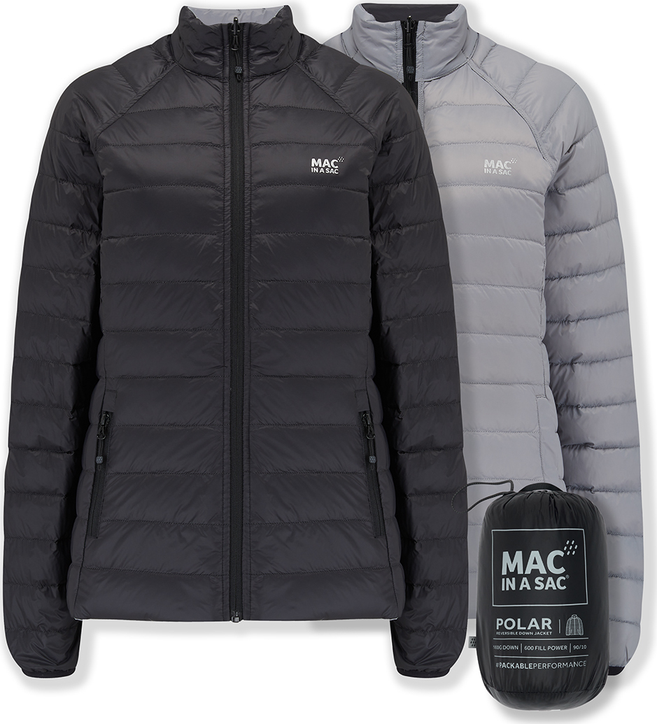 Dámská péřová oboustranná bunda MAC Polar black/grey ws Velikost: L