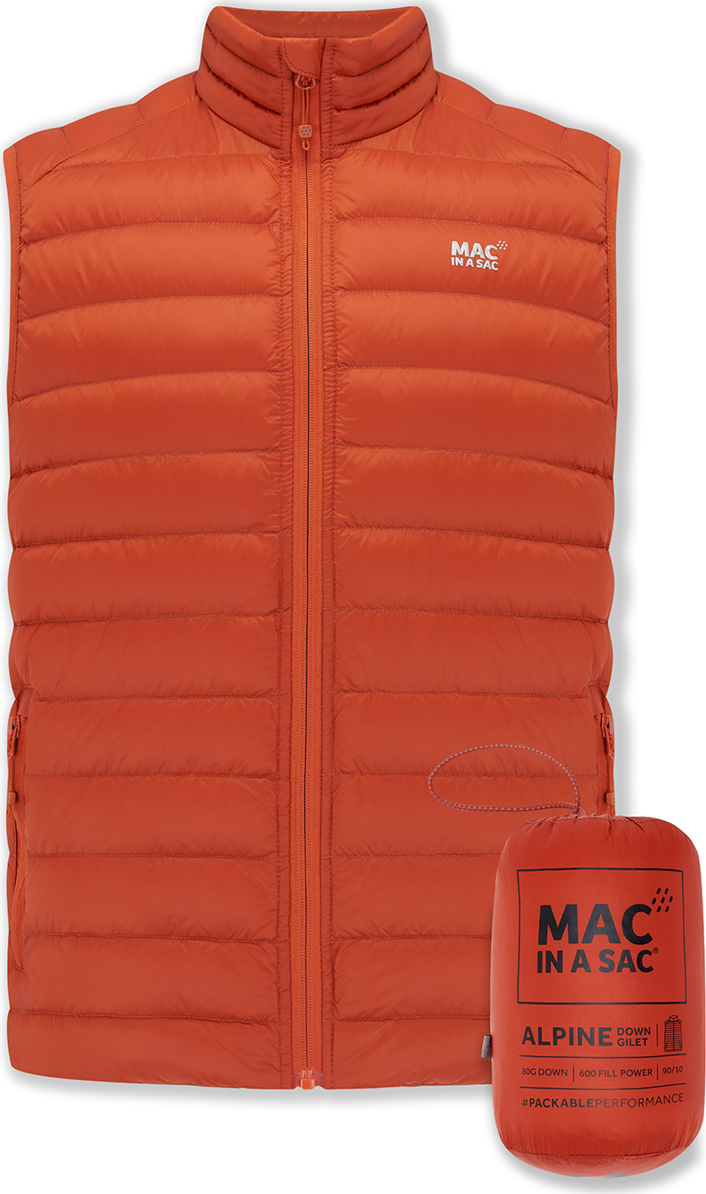 Pánská péřová vesta MAC Alpine Dg Burnt orange Velikost: S