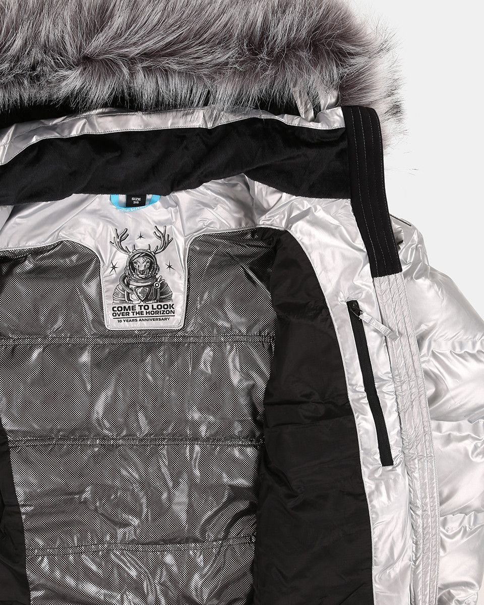 Dámská zimní bunda KILPI Ltd Sirius stříbrná Velikost: 40