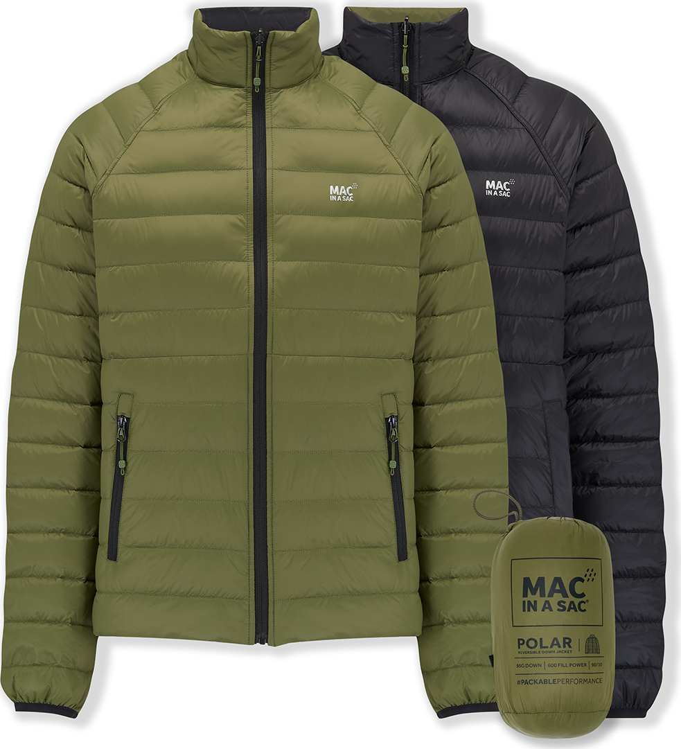 Pánská péřová oboustranná bunda MAC Polar Khaki/Black Velikost: M