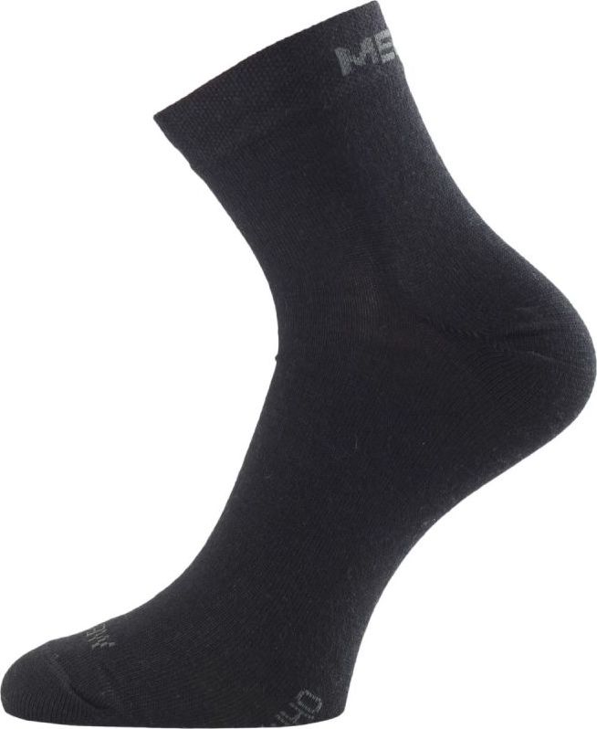 Merino ponožky LASTING Who černé Velikost: (42-45) L