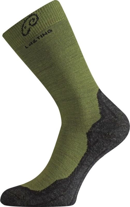 Merino ponožky LASTING Whi zelené Velikost: (46-49) XL
