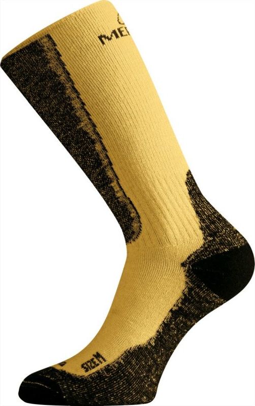 Merino ponožky LASTING Wsm hořčicové Velikost: (46-49) XL