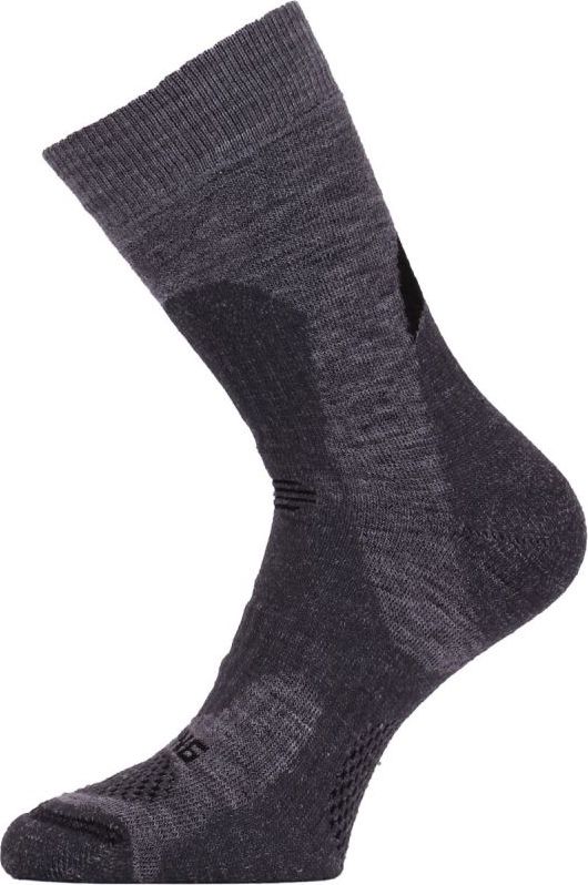 Merino ponožky LASTING Trp šedé Velikost: (42-45) L