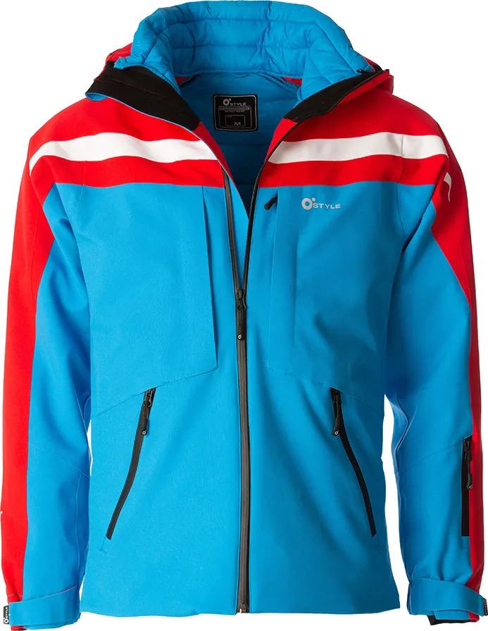 Pánská lyžařská bunda O'STYLE Cosmo II modročervená Velikost: M