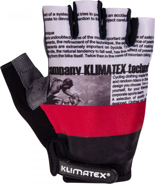 Pánské cyklorukavice KLIMATEX Jay červená Velikost: XL