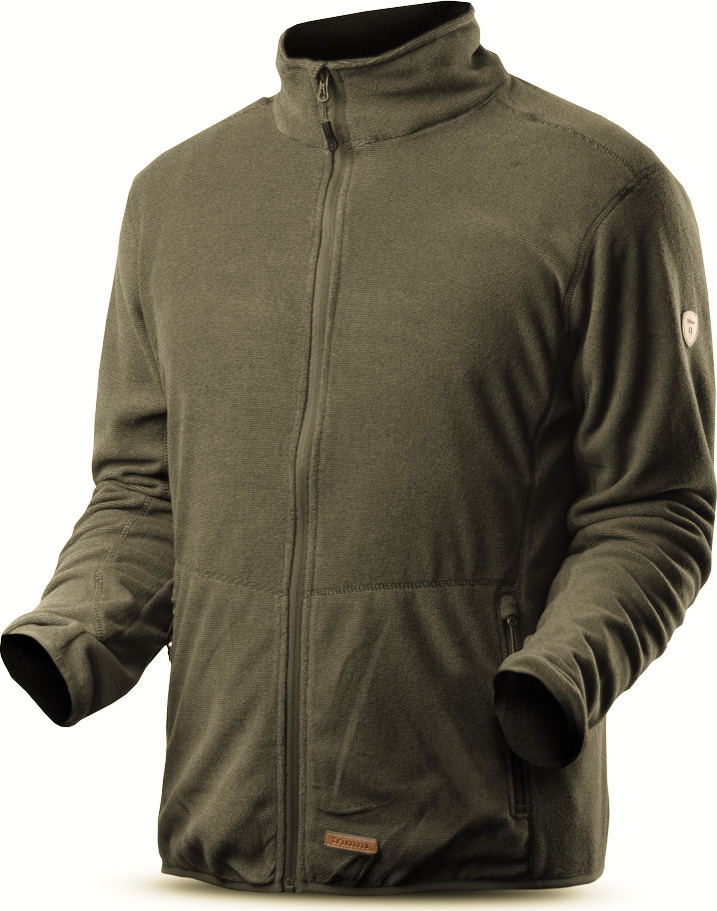 Pánská mikina TRIMM Neo khaki melange Barva: khaki melange, Velikost: M