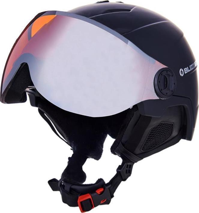 Lyžařská helma BLIZZARD Double Visor matná černá Velikost: 60/63 cm