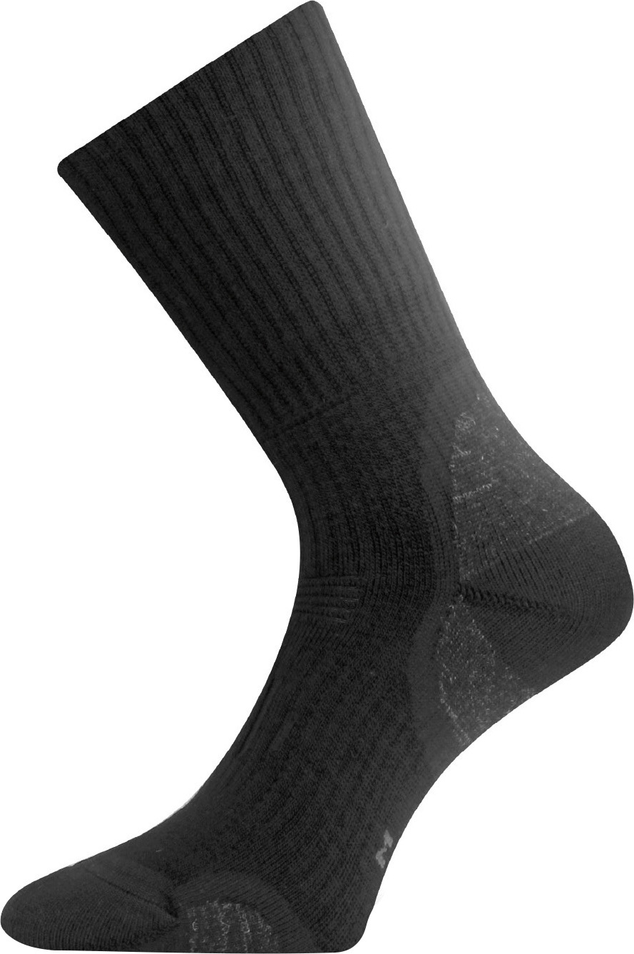 Merino ponožky LASTING Tka černé Velikost: (42-45) L