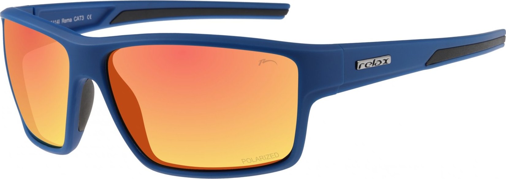 Polarizační sportovní sluneční brýle RELAX Rema černé