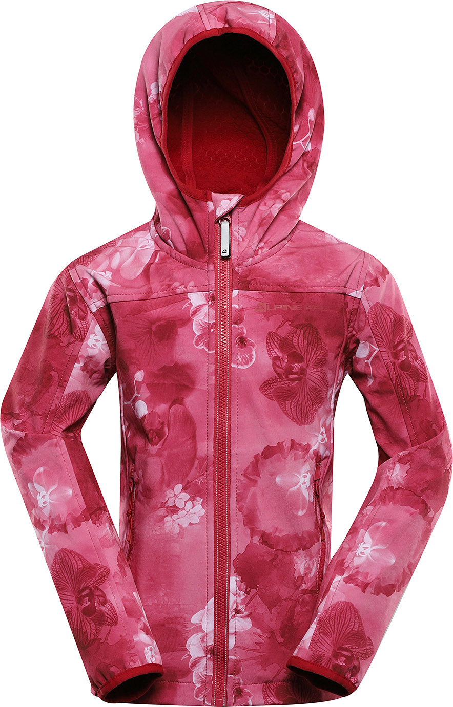 Dětská softshellová bunda ALPINE PRO Hooro růžová Velikost: 152-158