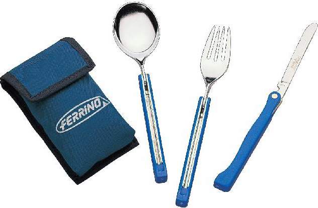 Příbor FERRINO Travel modrá Barva: Modrá