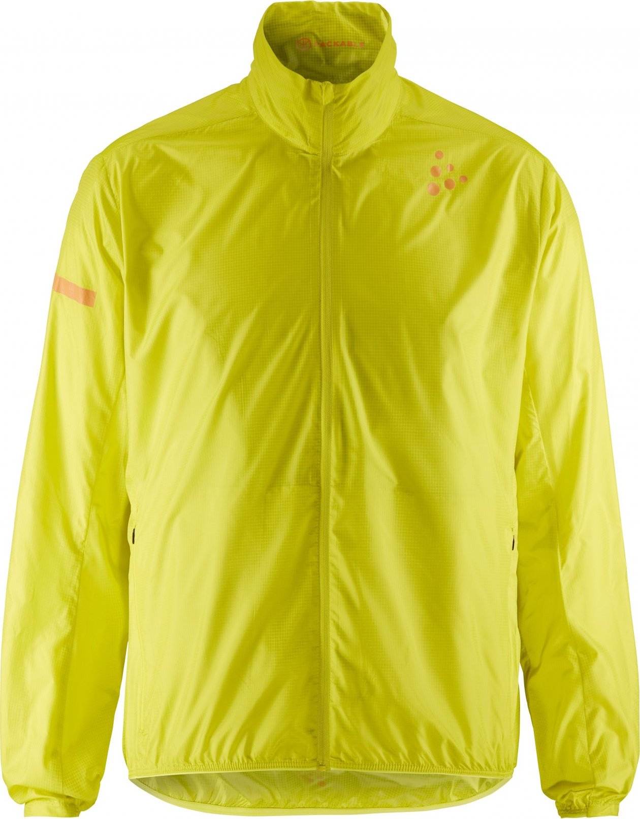 Pánská běžecká bunda CRAFT PRO Hypervent 2 - žlutá Velikost: XL