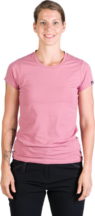 Dámské bavlněné triko NORTHFINDER Sheila růžové Velikost: 2XL