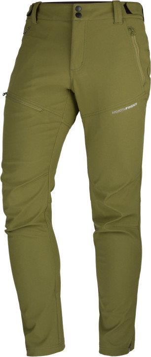 Pánské softshellové kalhoty NORTHFINDER Darin zelené Velikost: L