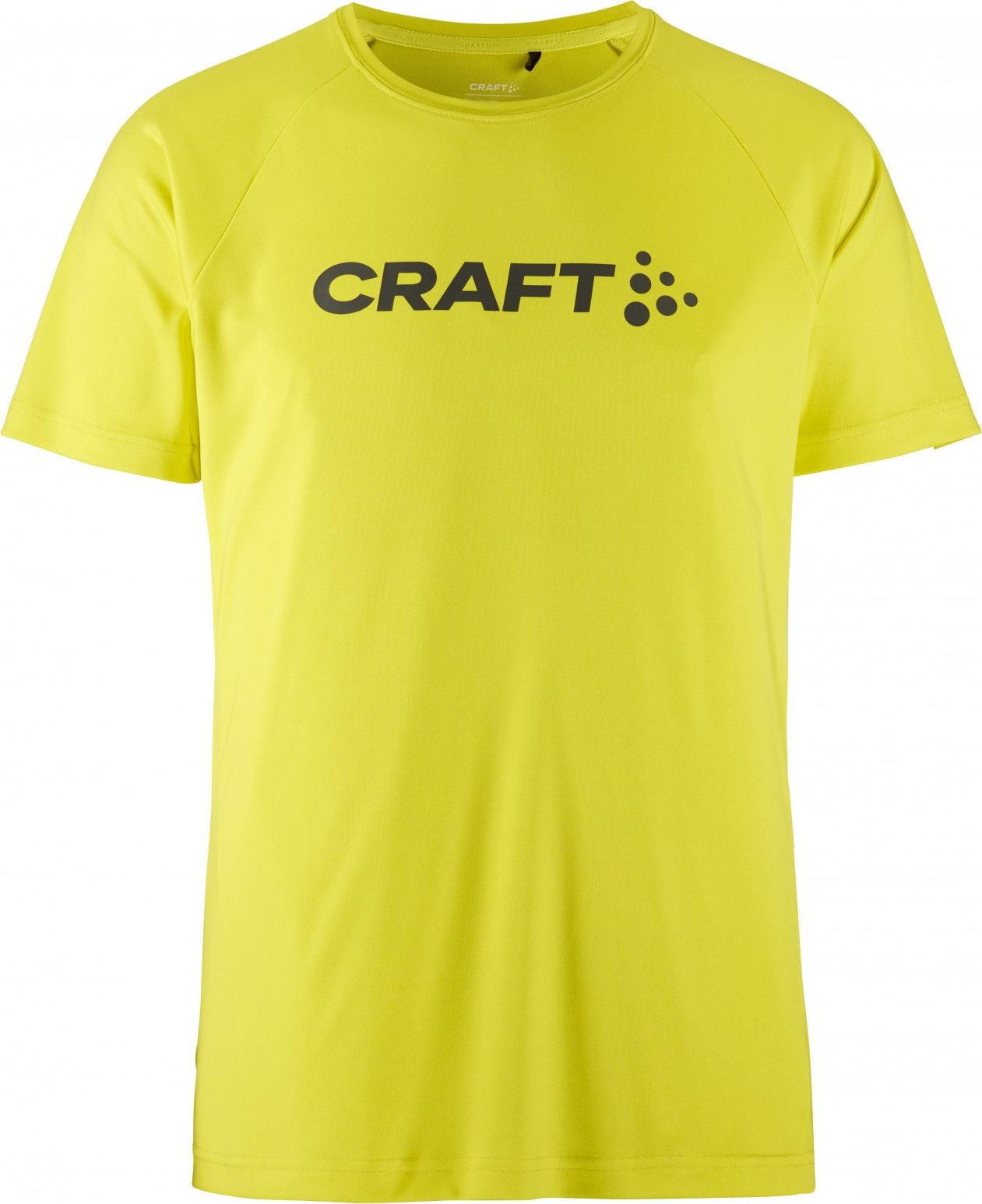 Pánské funkční triko CRAFT CORE Essence Logo - žlutá Velikost: XXL