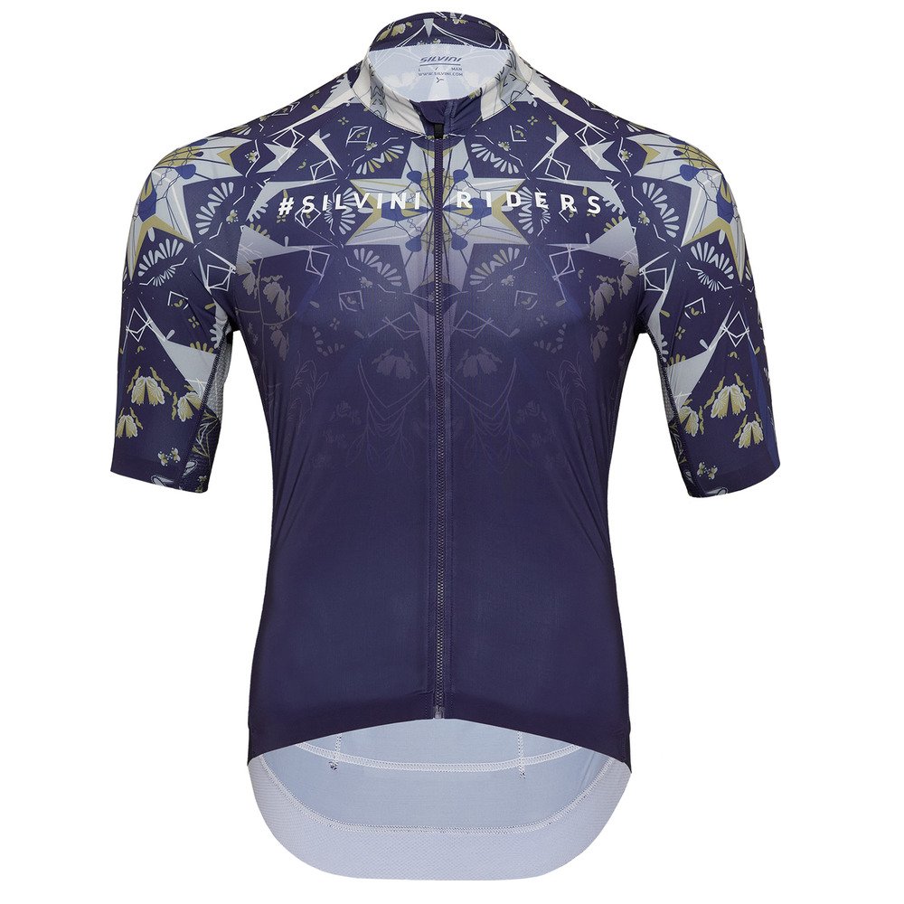 Pánský cyklo dres SILVINI Mottolino modrá Velikost: XXL