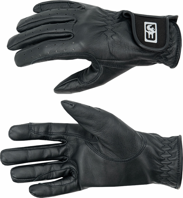 Dámské jezdecké rukavice PROGRESS Pro-Riding Gloves černé Velikost: XS