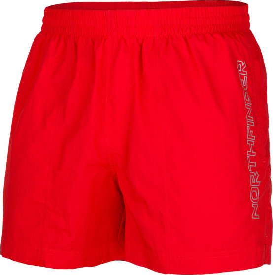 Pánské plážové šortky NORTHFINDER Nathanial červené Velikost: XL