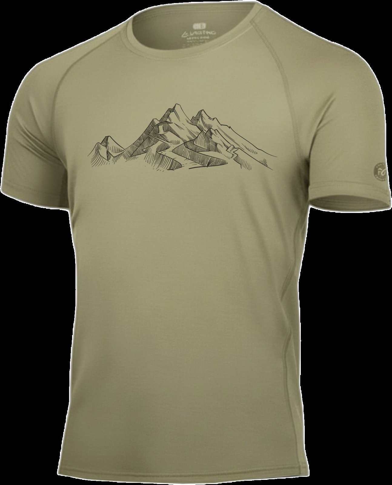 Pánské merino triko LASTING Hill zelené Velikost: L