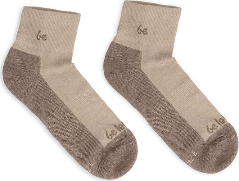 Barefootové ponožky Be Lenka Crew Merino Wool béžová Velikost: 35-38