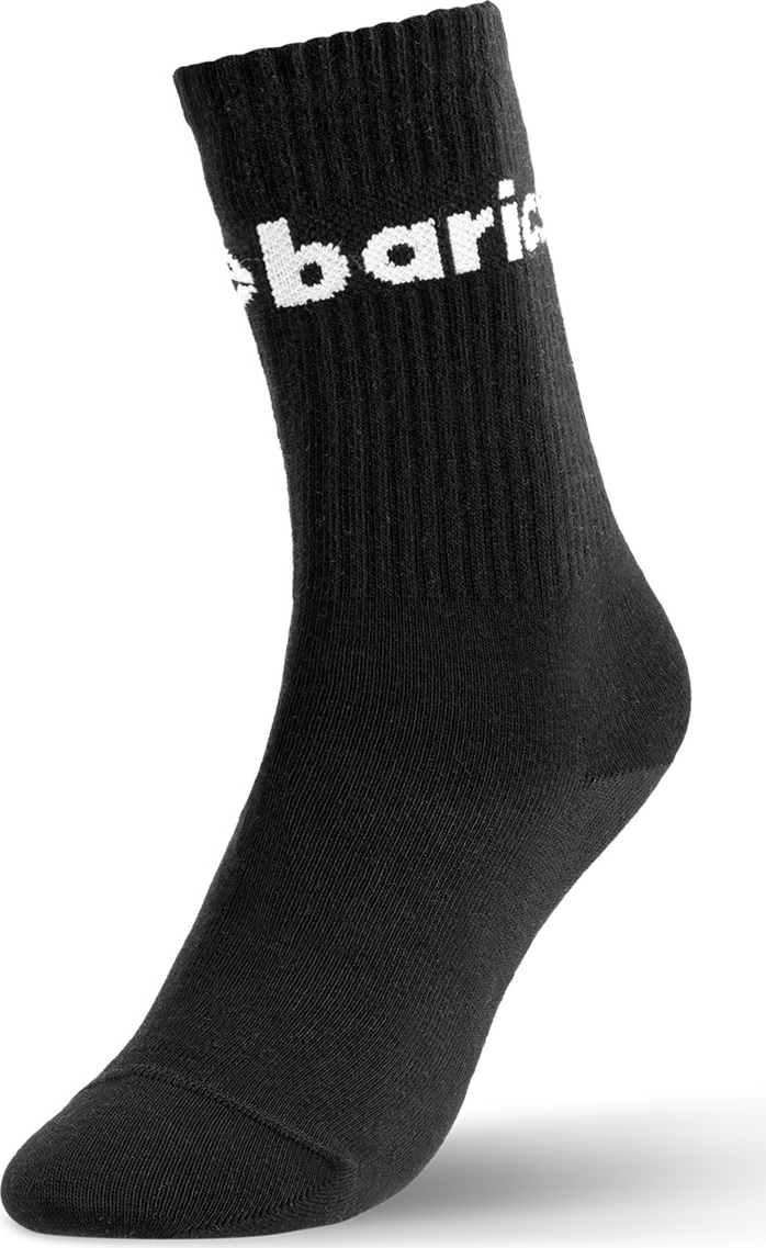 Barefootové ponožky Barebarics Crew černá Big logo Velikost: 43-46