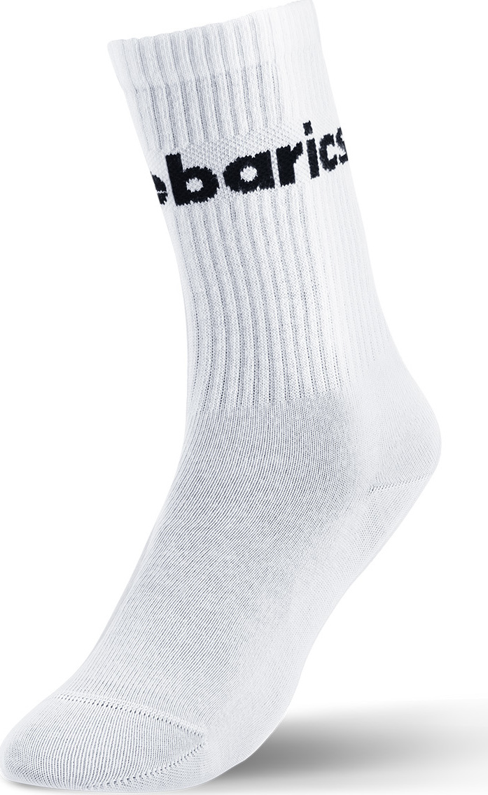 Barefootové ponožky Barebarics Crew bílá Big logo Velikost: 43-46