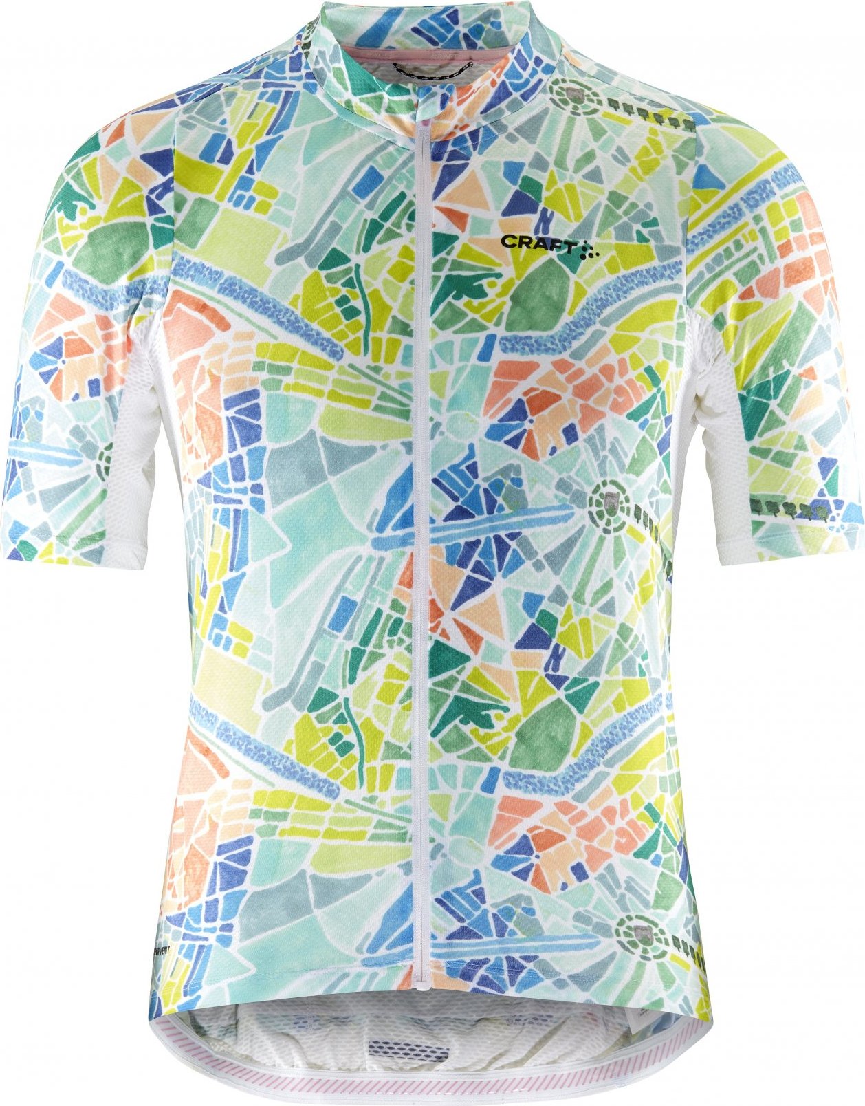 Pánský cyklodres CRAFT ADV Endur Graphic - bílá Velikost: M