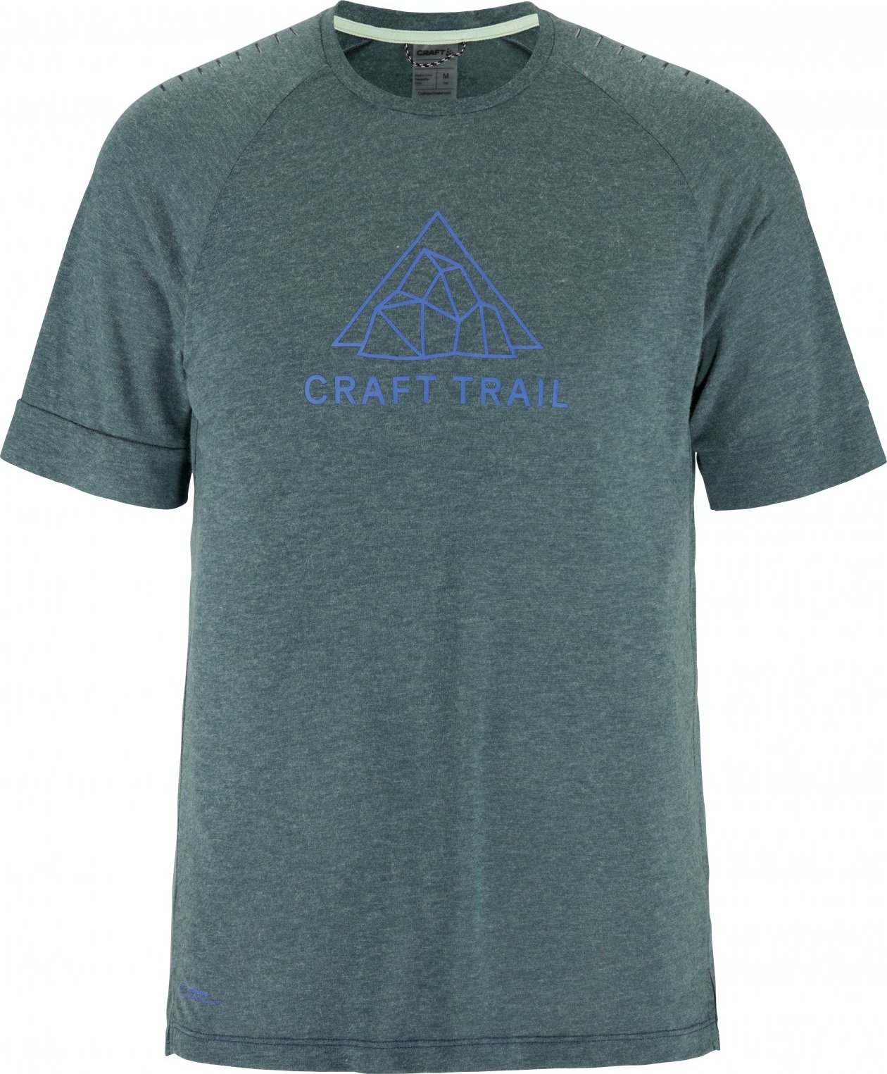 Pánské sportovní triko CRAFT ADV Trail Wool SS - zelená Velikost: XL