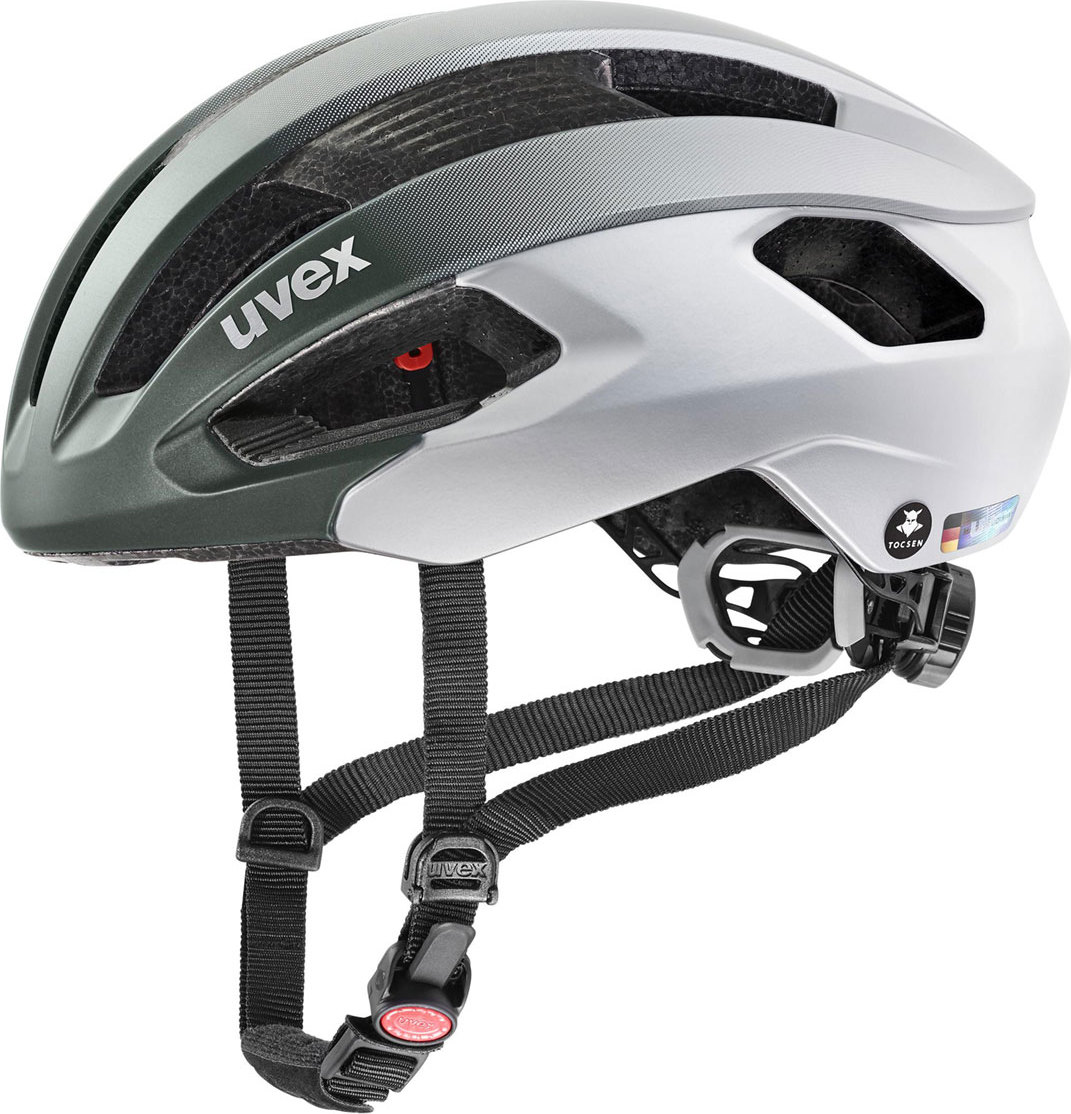 Cyklistická helma UVEX Rise CC Tocsen černobílá Velikost: 52-56