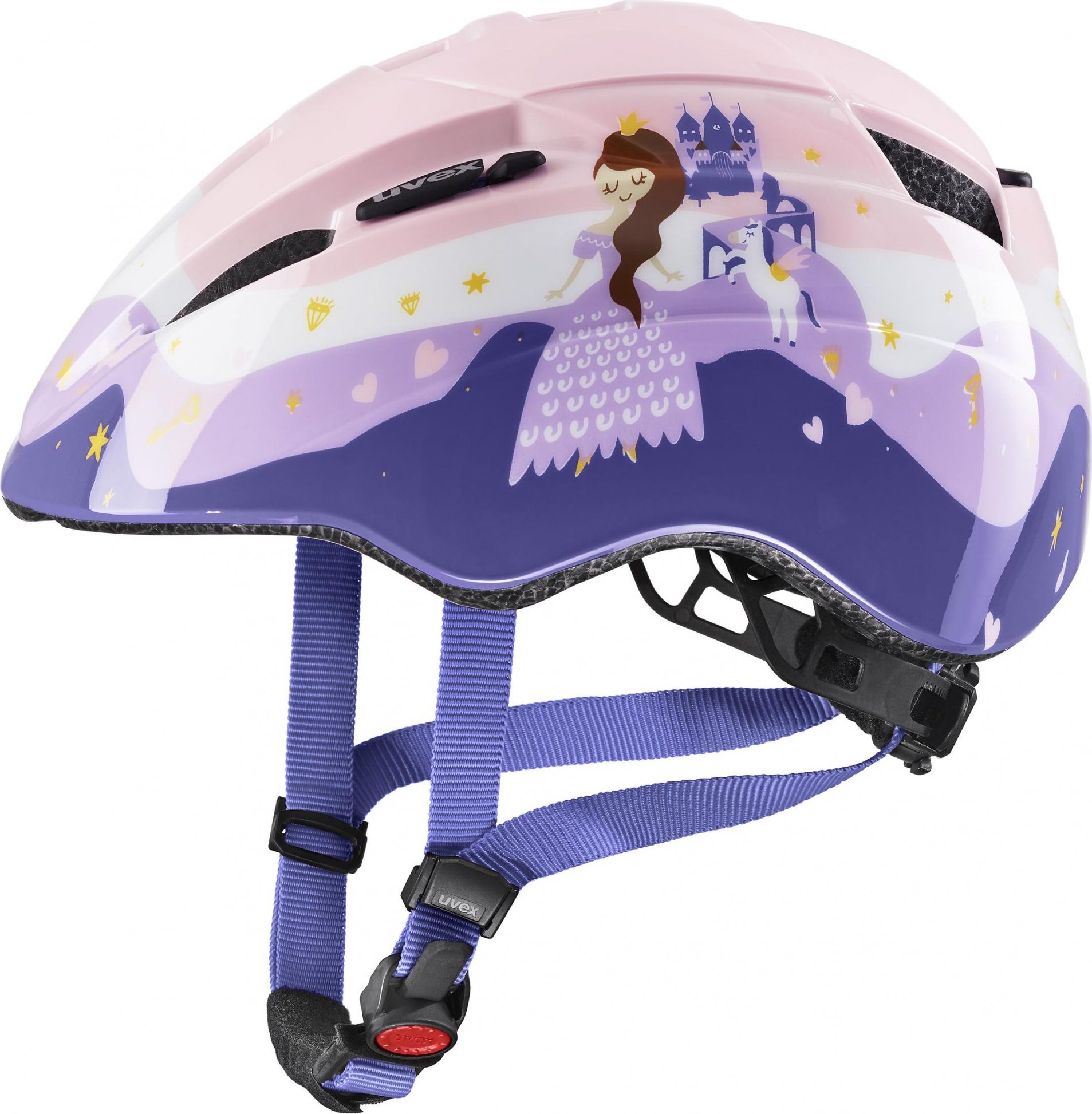 Dětská cyklistická helma UVEX Kid 2 Princezna růžová