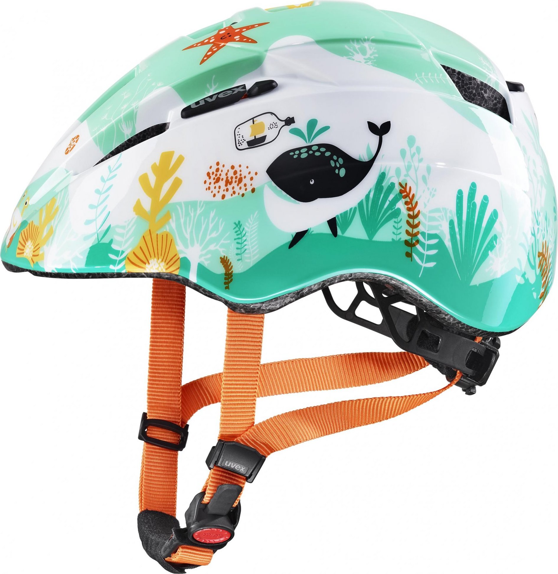 Dětská cyklistická helma UVEX Kid 2 Underwater zelená