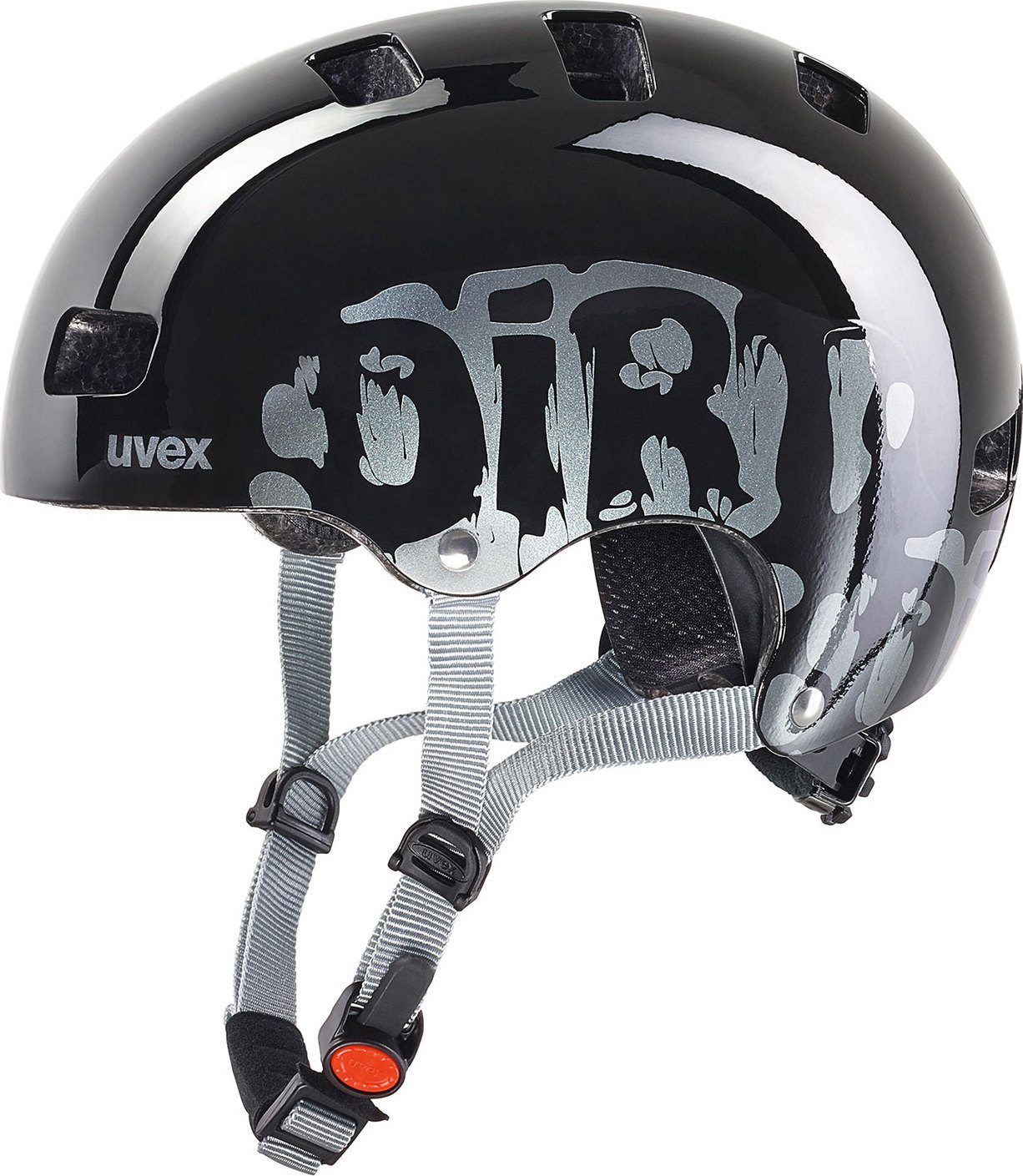 Dětská cyklistická helma UVEX Kid 3 Dirtbike černá Velikost: 51-55