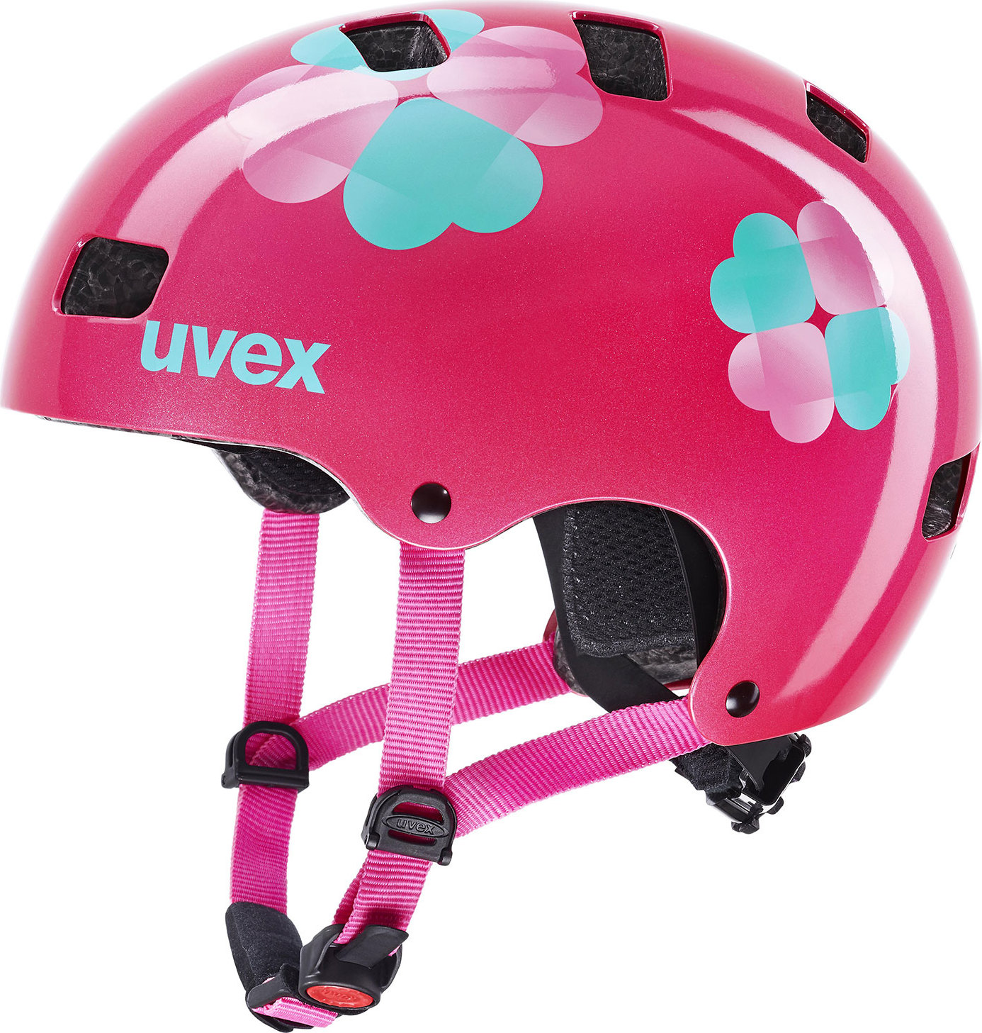 Dětská cyklistická helma UVEX Kid 3 růžová Velikost: 55-58