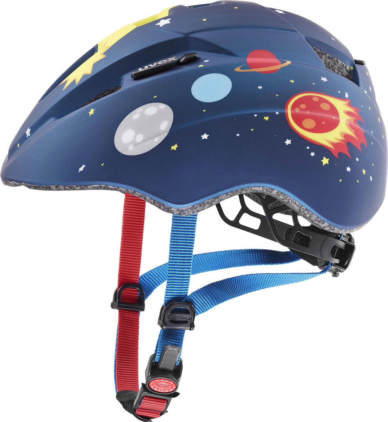 Dětská cyklistická helma UVEX Kid 2 CC Raketa modrá