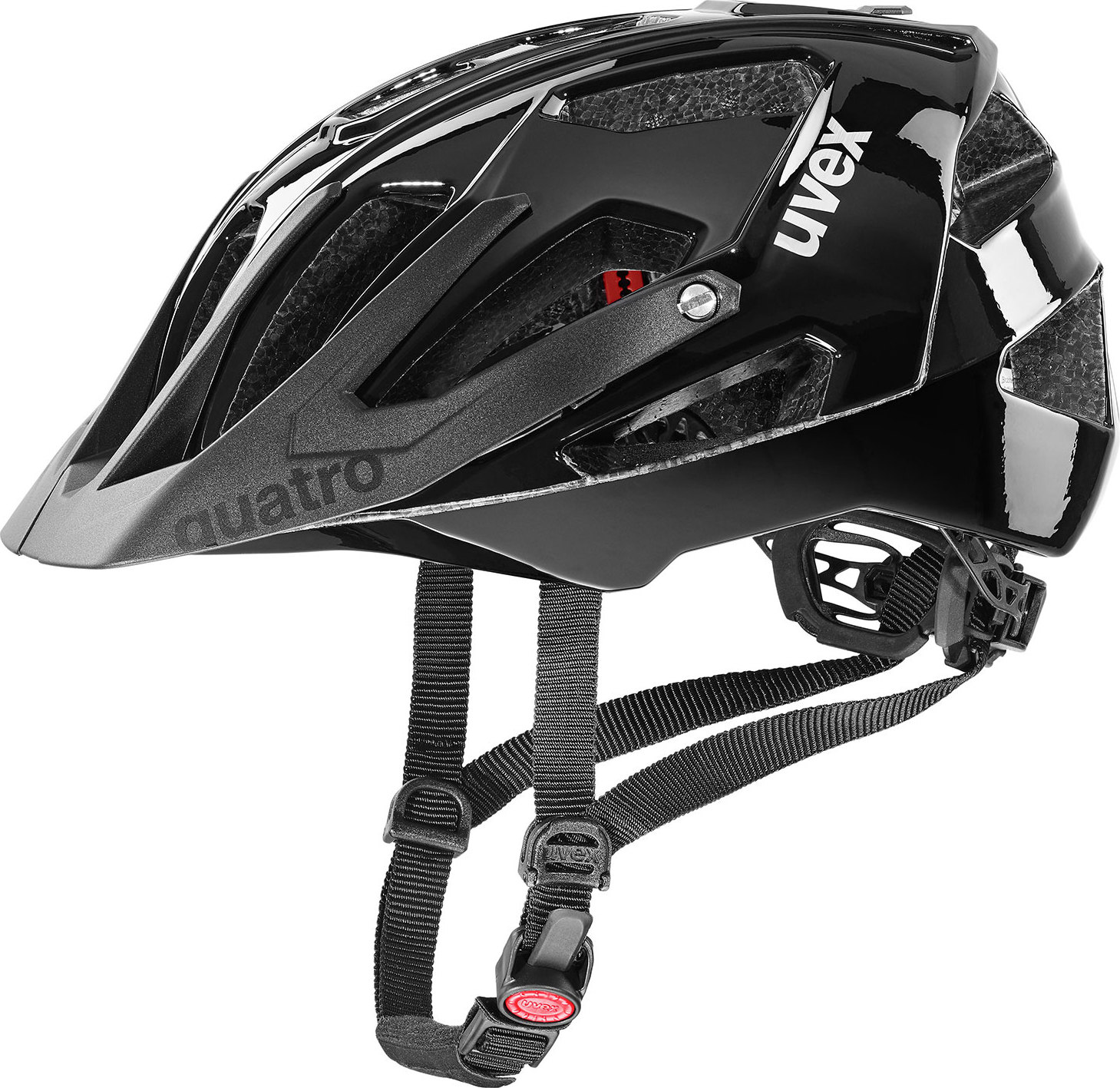 MTB helma UVEX Quatro černá Velikost: 52-57
