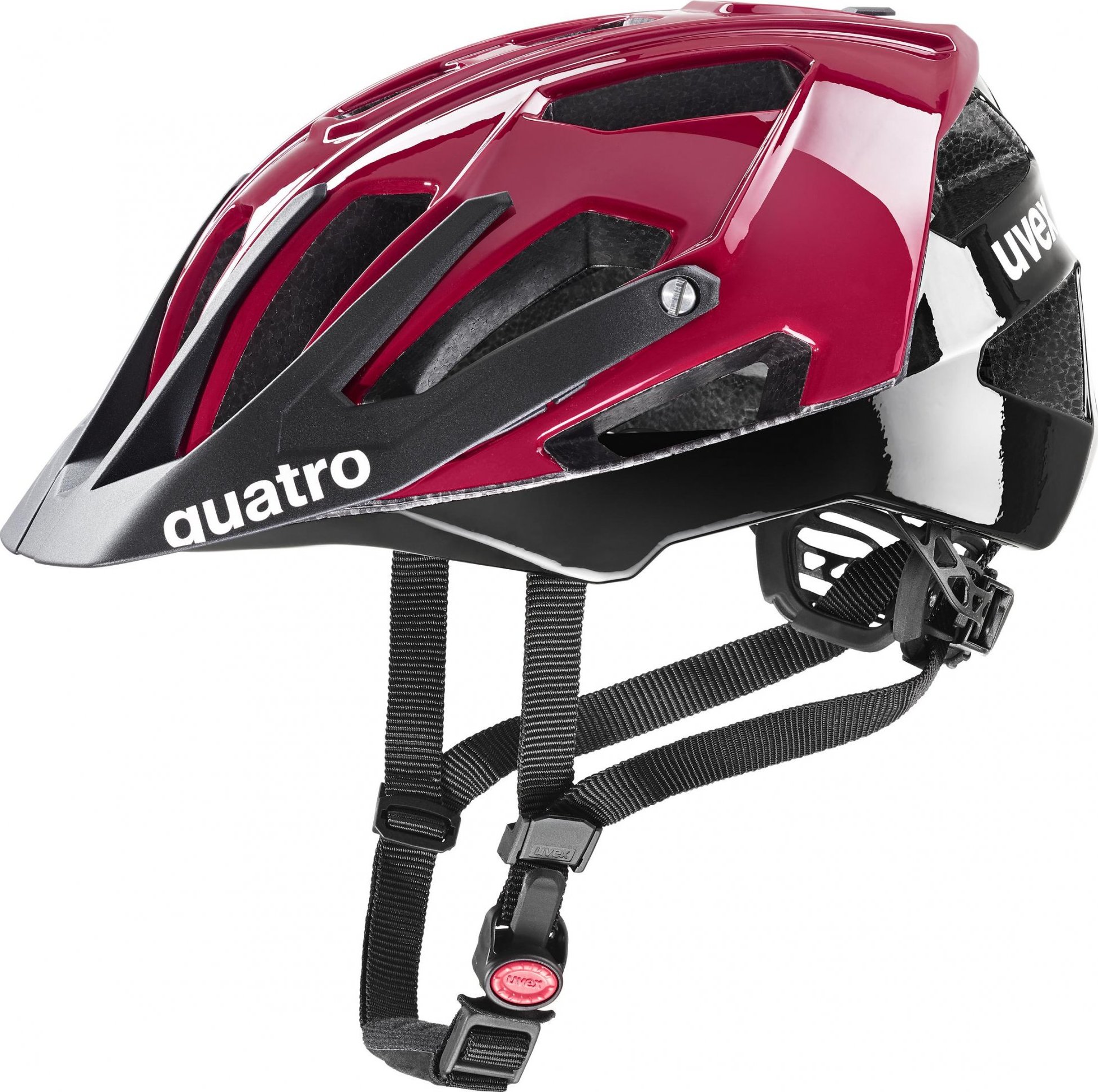 MTB helma UVEX Quatro červená Velikost: 52-57