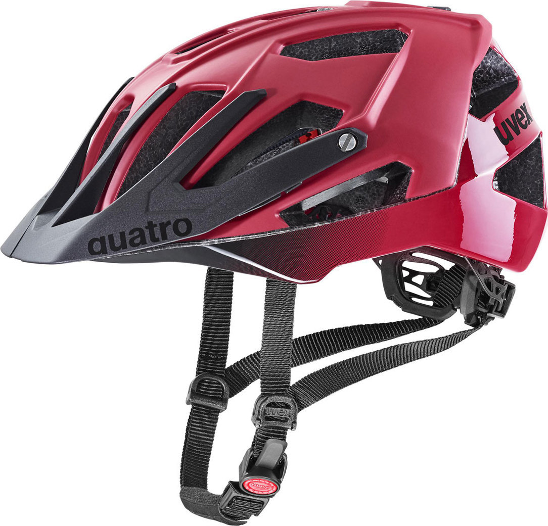 MTB helma UVEX Quatro CC červená Velikost: 52-57
