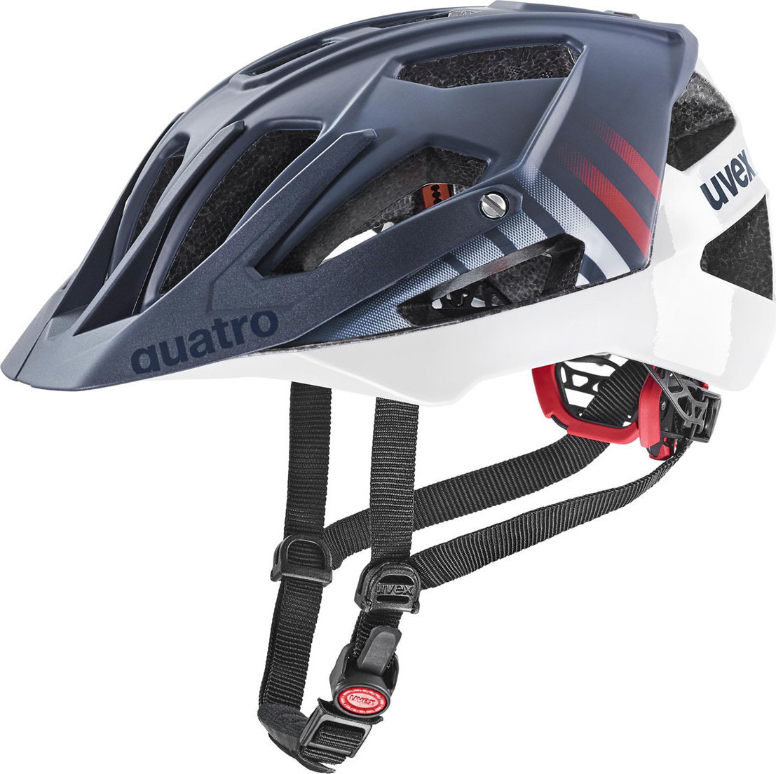 MTB helma UVEX Quatro CC modrá Velikost: 52-57