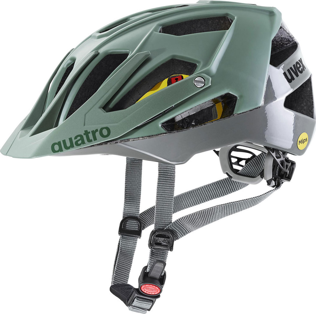 MTB helma UVEX Quatro CC Mips zelená Velikost: 52-57