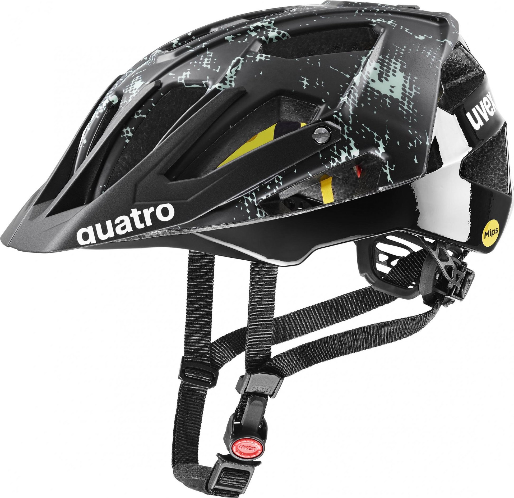 MTB helma UVEX Quatro CC Mips černá Velikost: 52-57