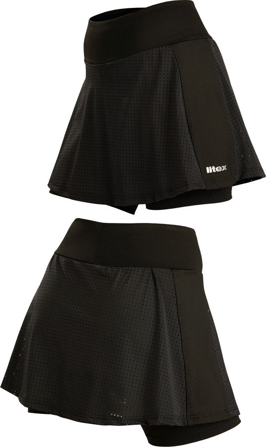Dámská funkční sukně 2v1 LITEX s legínami černá Velikost: XL, Barva: černá