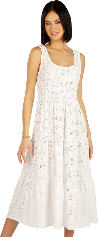 Dámské šaty LITEX bez rukávu bílé Velikost: XL, Barva: Bílá