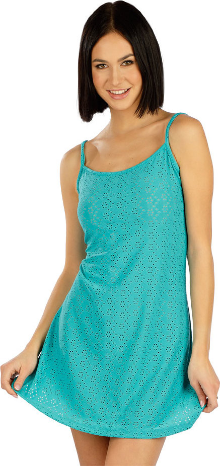 Dámské šaty LITEX na ramínka zelené Velikost: L, Barva: 518