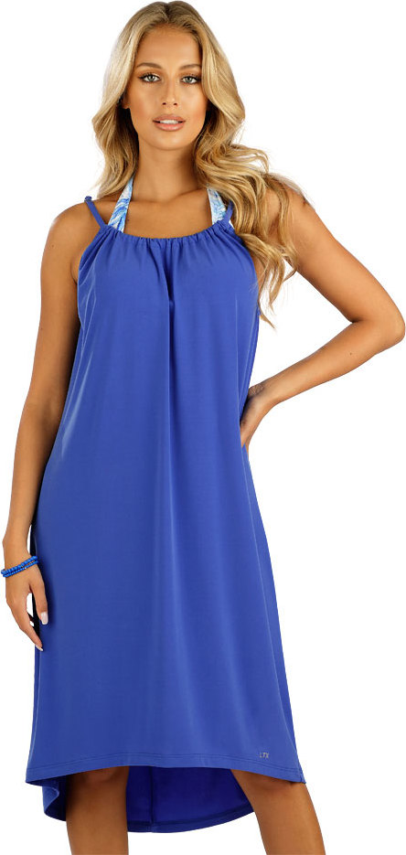 Dámské šaty LITEX na ramínka modré Velikost: XL, Barva: královská modrá