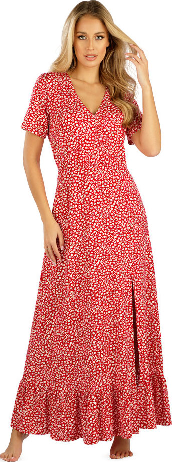 Dámské šaty LITEX s krátkým rukávem červené Velikost: S