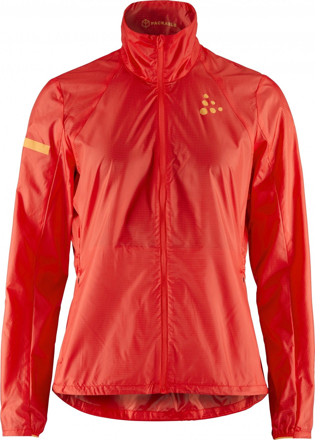 Dámská běžecká bunda CRAFT PRO Hypervent 2 - červená Velikost: L